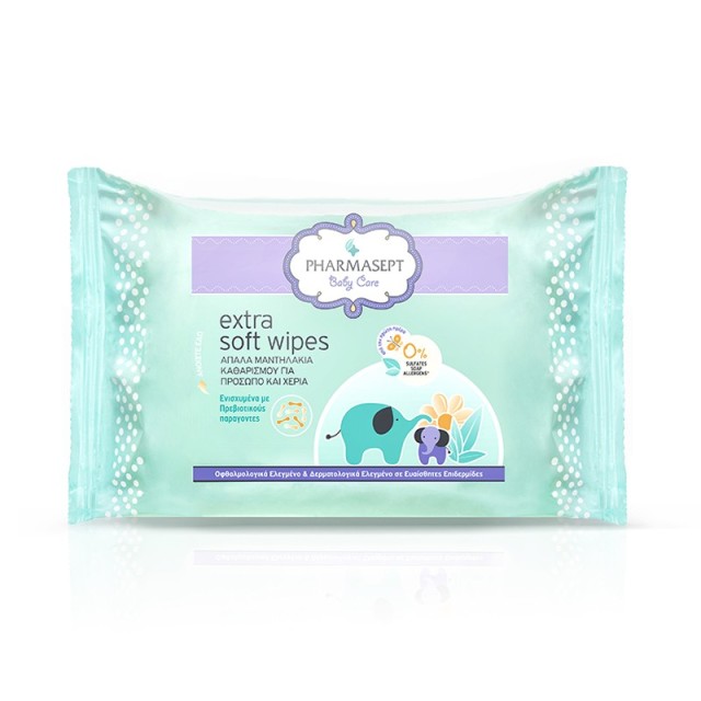 Pharmasept Tol Velvet Baby Soft Wipes Παιδικά Μαντηλάκια για Χέρια & Πρόσωπο 30τμχ