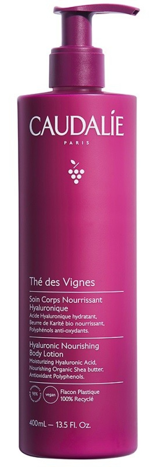 Caudalie The des Vignes Hyaluronic Nourishing Body Lotion Κρέμα Σώματος 400ml
