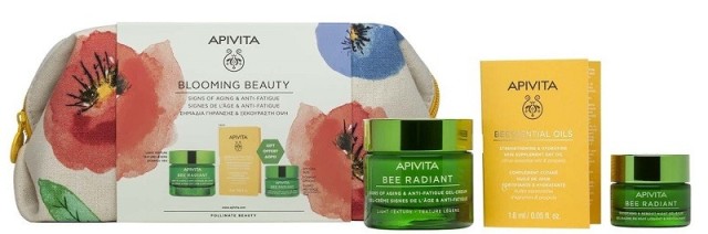 Apivita Blooming Beauty Promo Bee Radiant Light Texture Cream 50ml & Δώρο Gel-Balm Νύχτας 15ml & Beessential Oils 1.6ml