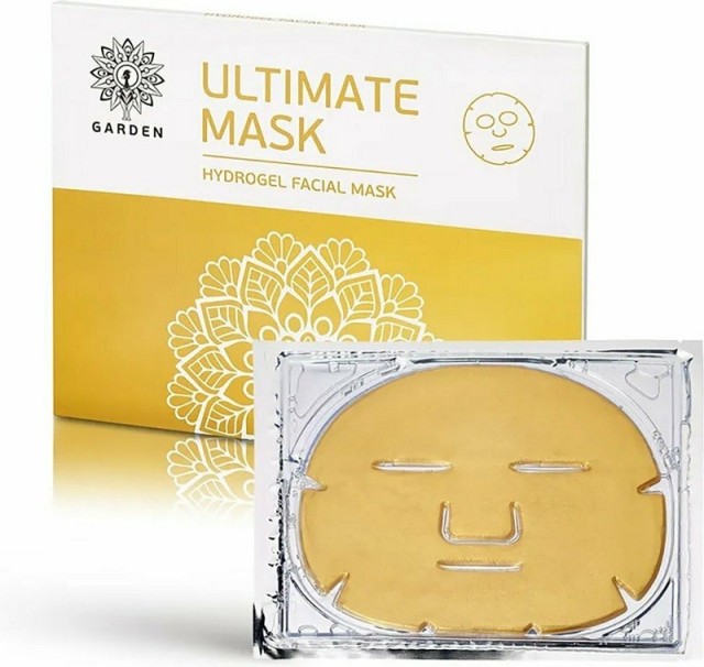 Garden Ultimate Hydrogel Facial Mask Ενυδατική και Συσφικτική Μάσκα Προσώπου Υδρογέλης με Χρυσό και Κολλαγόνο 2τμχ