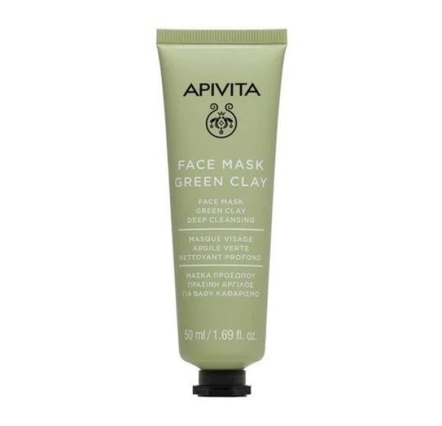 Apivita Face Mask Μάσκα για Βαθύ Καθαρισμό με Πράσινη Άργιλο 50ml