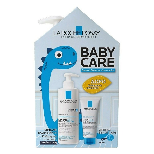 La Roche Posay Baby Care Lipikar Baume AP+M Μαλακτικό Βάλσαμο 400ml & Δώρο Lipikar Syndet AP+ Καθαρισμός Σώματος 100ml