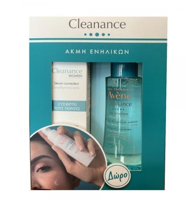 Avene Cleanance Women Promo Διορθωτικός Ορός για Δέρμα με Ατέλειες 30ml+Cleanance Micellar Water 100ml