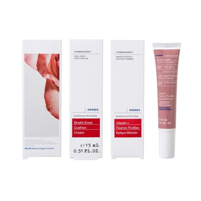 Korres Apothecary Wild Rose Eye Cream Vitamin C, Κρέμα Ματιών Άγριο Τριαντάφυλλο 15ml