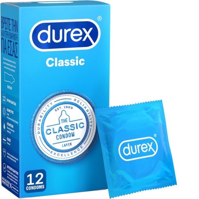 Durex Classic Κλασικά Προφυλακτικά 12τμχ