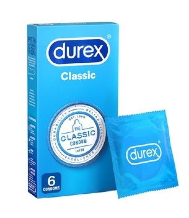 Durex Classic Κλασικά Προφυλακτικά 6τμχ