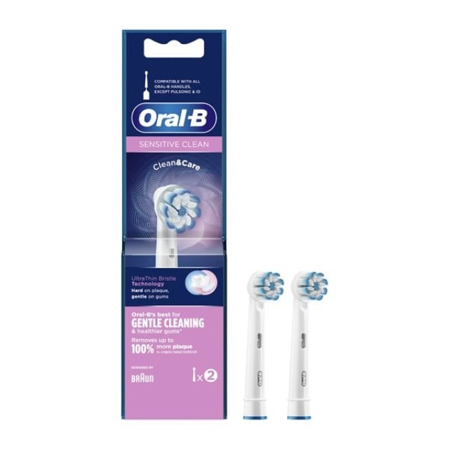Oral-B Sensitive Clean Ανταλλακτικά Βουρτσάκια για Ευαίσθητα Δόντια 2τμχ