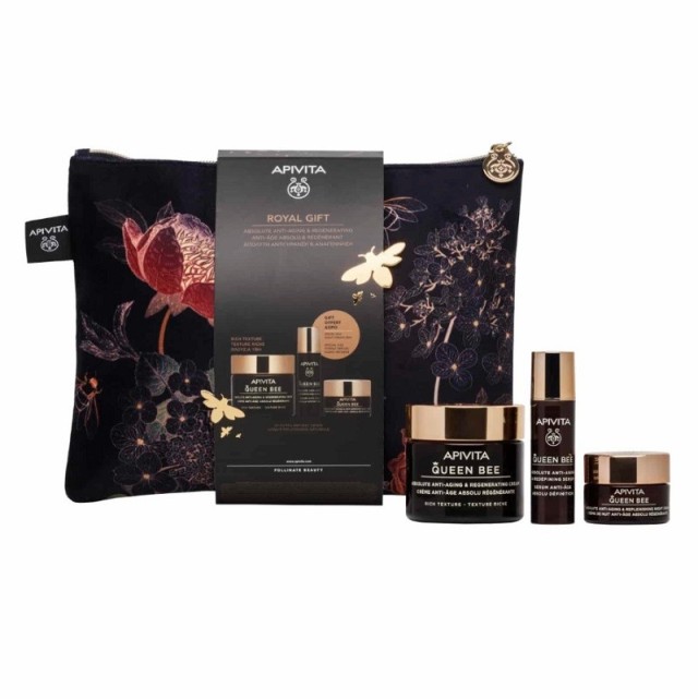 Apivita Promo Queen Bee Royal Gift Κρέμα Πλούσιας Υφής 50ml+Mini Size Serum+Κρέμα Νύχτας 3τεμ