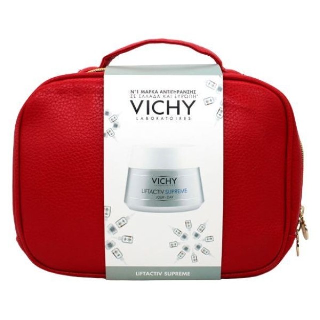 Vichy Promo Liftactiv Supreme Κρέμα Ημέρας Κανονικές/Μικτές 50ml & Δώρο Γαλάκτωμα Καθαρισμού 100ml & Νεσεσέρ