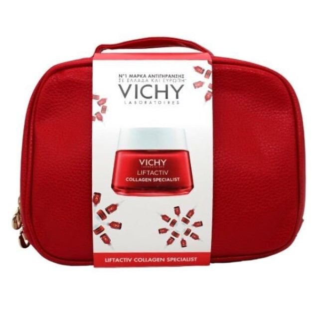 Vichy Promo Liftactiv Collagen Specialist Κρέμα Ημέρας 50ml & Δώρο Γαλάκτωμα Καθαρισμού 100ml & Νεσεσέρ
