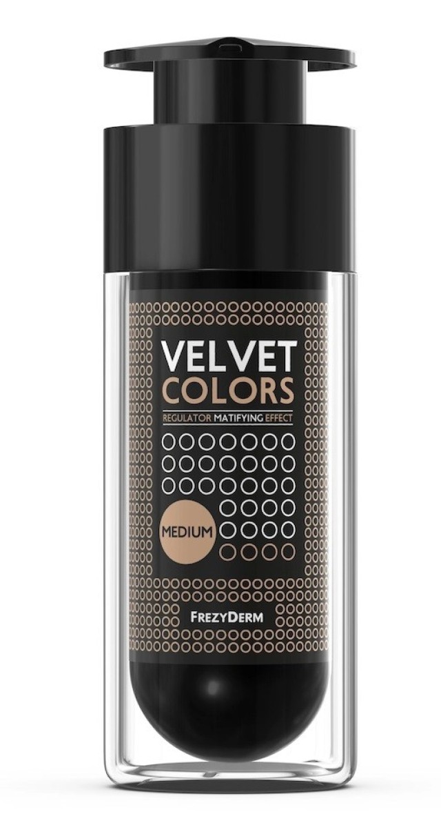 FrezyDerm Velvet Colors Medium Mat Make Up Σε Μέτρια Απόχρωση 30ml