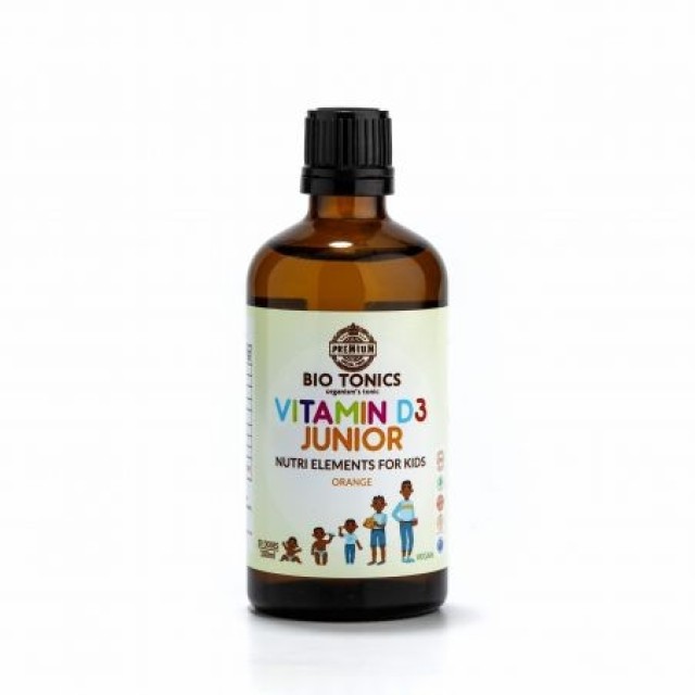 Bio Tonics Vitamin D3 Junior Πορτοκάλι Βιταμίνη D για Παιδιά 100ml