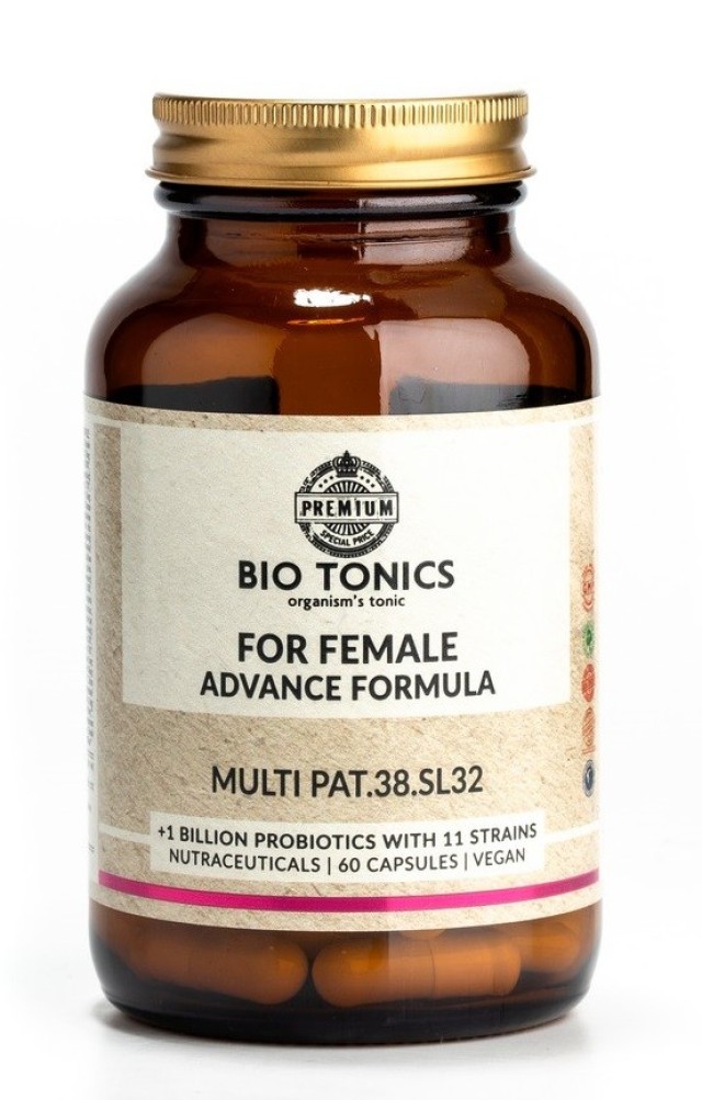 Bio Tonics For Female Advance Formula Πολυβιταμίνες Για Γυναίκες 60caps