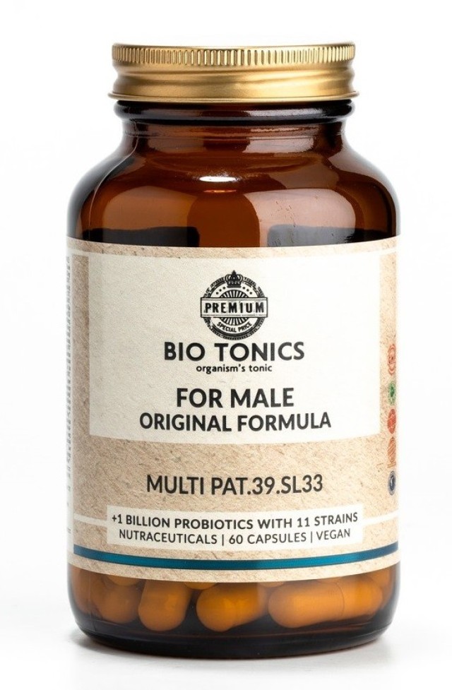 Bio Tonics For Male Original Formula Πολυβιταμίνες Για Άνδρες 60caps
