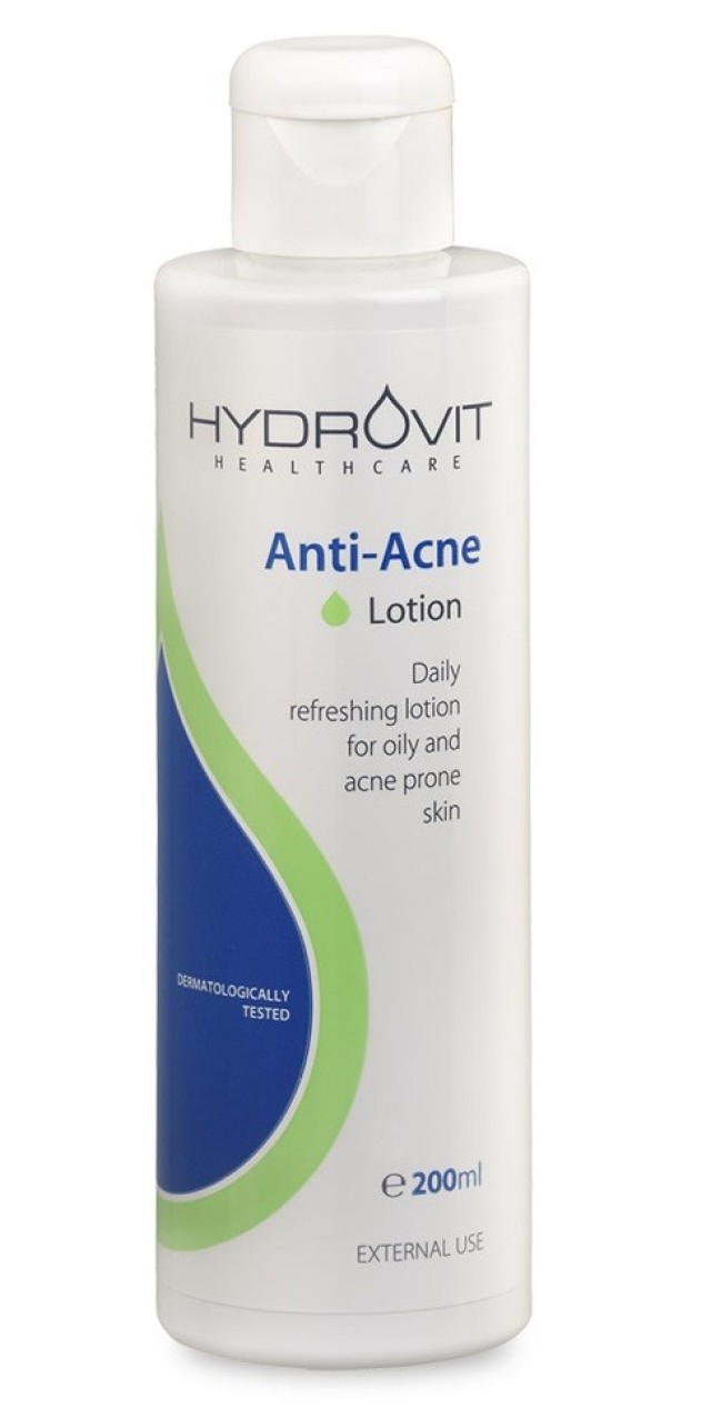 Hydrovit Anti-Acne Lotion Λοσιόν Καθαρισμού Για Λιπαρά Δέρματα Με Ακμή 200ml