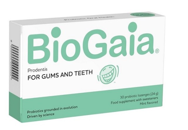 BioGaia Prodentis For Teeth And Gums Προβιοτικές Παστίλιες Για Την Ισορροπία Της Στοματικής Κοιλότητας με Γεύση Μήλο 30gums