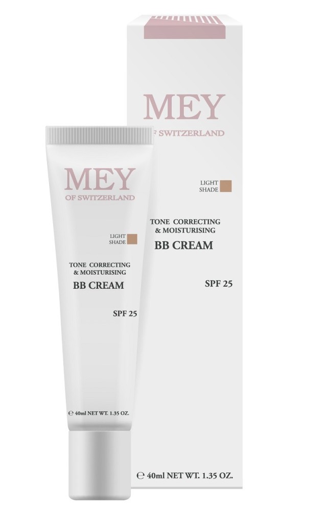 MEY BB Cream SPF25 Ενυδατική Κρέμα Με Χρώμα & Αντηλιακό Δείκτη Προστασίας Απόχρωση Light 40ml
