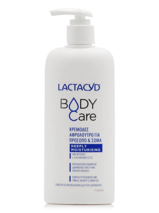 Lactacyd Body Care Deeply Moisturizing Κρεμώδες Αφρόλουτρο Για Πρόσωπο & Σώμα 300ml