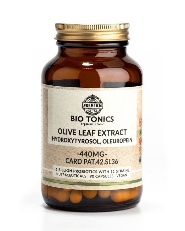 Bio Tonics Olive Leaf Extract Για Την Ενίσχυση Του Ανοσοποιητικού 440mg 90caps