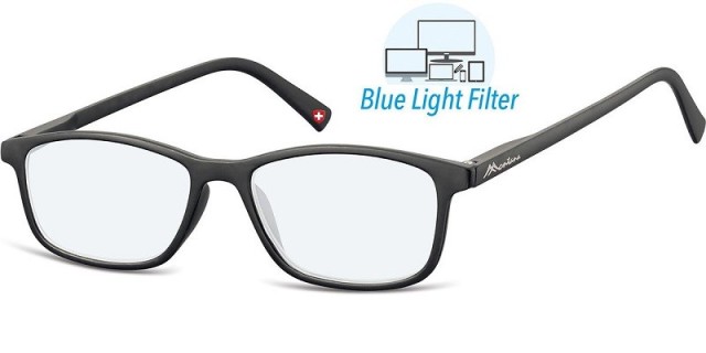 Montana Eyewear BLF51 Γυαλιά Πρεσβυωπίας +3.00 Βαθμών με Φίλτρο Προστασίας από Οθόνες, Μαυρου Χρώματος