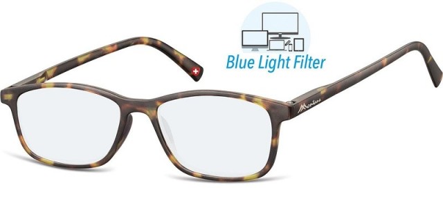 Montana Eyewear BLF51F Γυαλιά Διαβάσματος +1.50 Βαθμών με Φίλτρο Προστασίας από Οθόνες, Ταρταρούγα Χρώματος