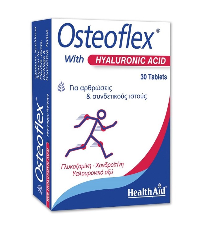 Health Aid Osteoflex Hyaluronic Συμπλήρωμα Διατροφής για Υγιείς Αρθρώσεις 30Tabs