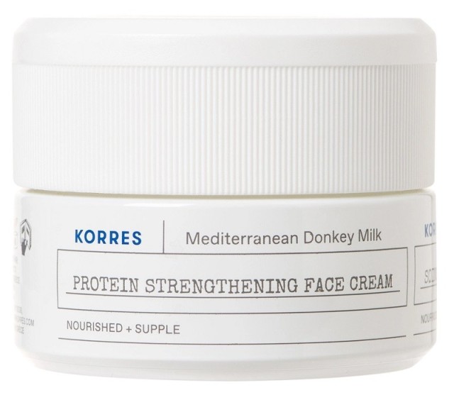 Korres Donkey Milk Protein Strengthening Face Cream Κρέμα Προσώπου Με Γάλα Γαϊδούρας Για Ξηρές & Αφυδατωμένες Επιδερμίδες 40ml