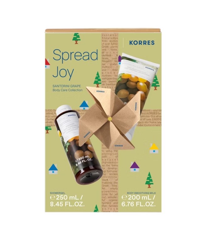 Korres Santorini Spread Joy Αμπέλι Σαντορίνης Αφρόλουτρο 250ml & Γαλάκτωμα Σώματος 200ml