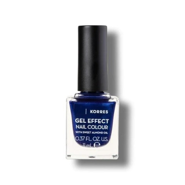 Korres Gel Effect Nail Colour Βερνίκι Νυχιών με Sweet Almond Oil 87 Infinity Blue 11ml
