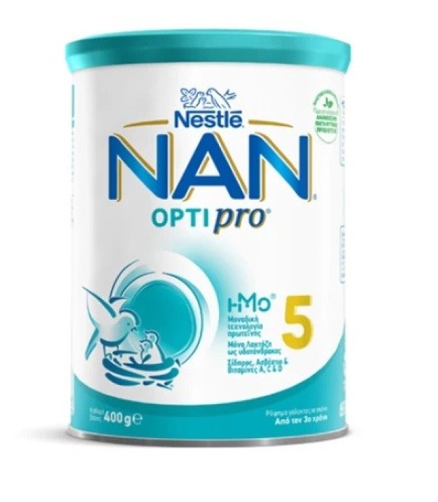 Nestle Nan Optipro 5 Γάλα σε Σκόνη Από τον 3ο Χρόνο 400g