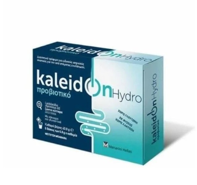 Menarini Kaleidon Hydro Συμπλήρωμα με Προβιοτικό και Ηλεκτρολύτες για Καταπολέμηση της Αφυδάτωσης από Γαστρεντερίτιδα, 12φακ.