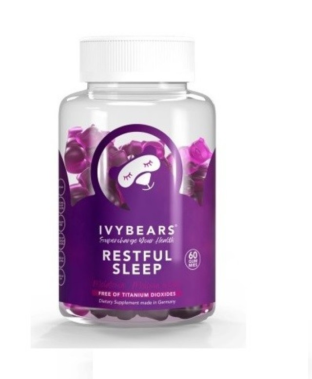 IvyBears Restful Sleep Ζελεδάκια με Μελατονίνη για Καλή Ποιότητα Ύπνου 60 ζελεδάκια