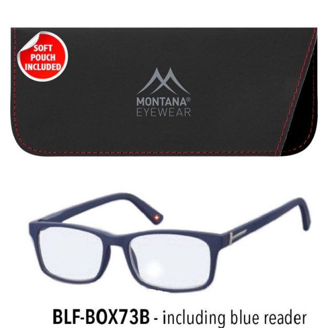 Montana Eyewear BLF73B Γυαλιά Πρεσβυωπίας +1.00 Βαθμών με Φίλτρο Προστασίας από Οθόνες, Μπλε Ματ Χρώματος