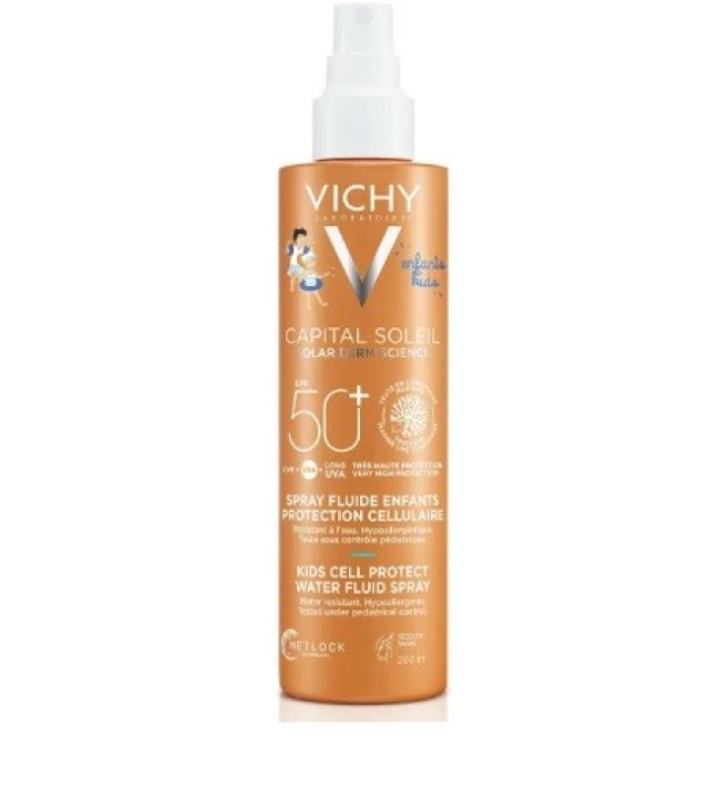 Vichy Capital Soleil Cell Protect Water Fluid Spray Kids Spf50+ 200ml