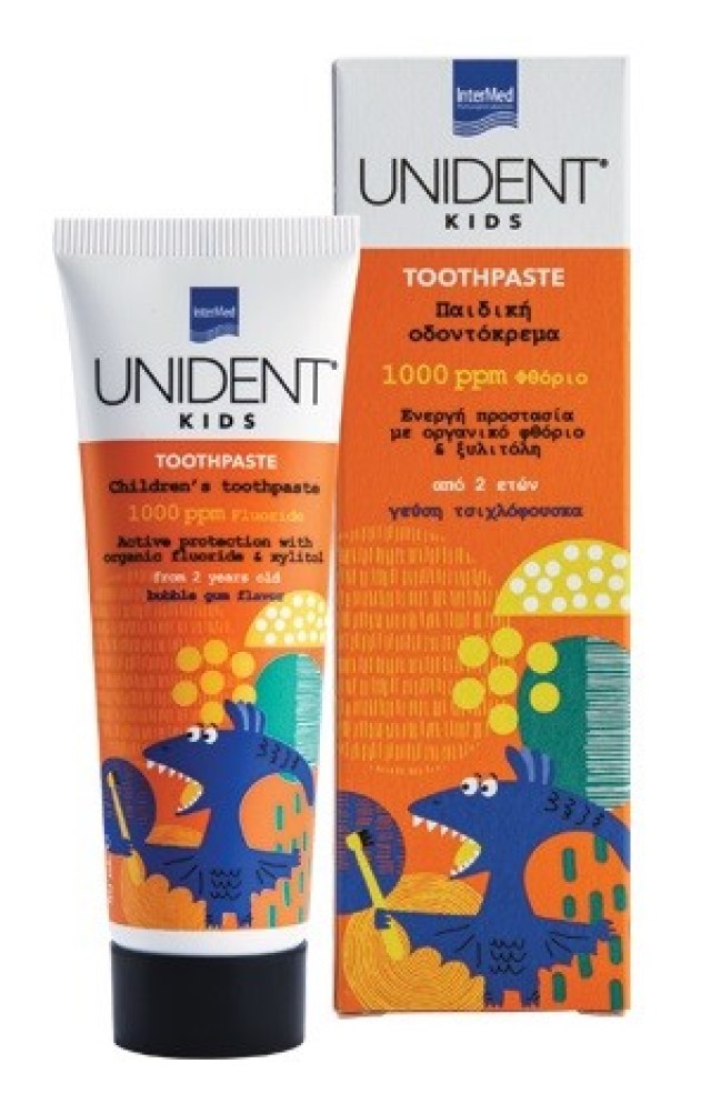 Intermed Unident kids toothpaste 1000 ppm Παιδική Οδοντόκρεμα 50ml
