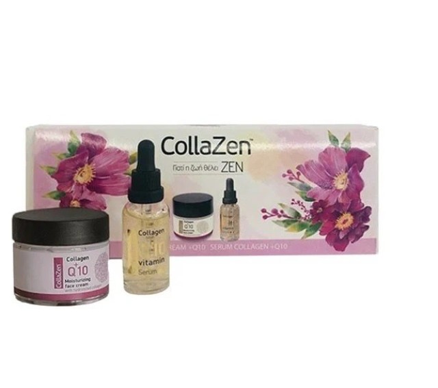 Collazen Collazen Cream Με Q10 50ml και Serum Collazen Q10 30ml
