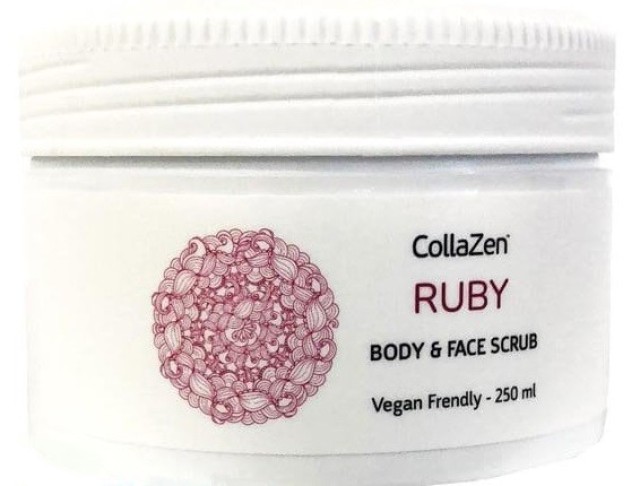 Collazen Ruby Body & Face Scrub Απολέπιση για Πρόσωπο και Σώμα 250ml
