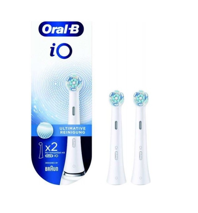 Oral-B iO Ultimate Clean White Κεφαλές Βουρτσίσματος 2 τεμ
