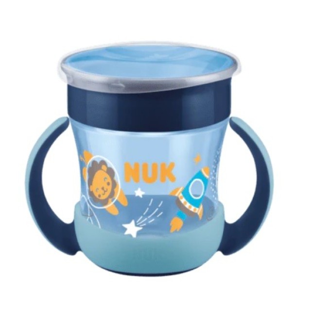 Nuk Mini Magic Cup Night με Χείλος 360° Μπλε 160ml 6+m