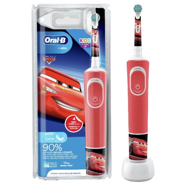 Oral-B Kids Ηλεκτρική Οδοντόβουρτσα Cars Extra Soft Για Παιδιά 3+