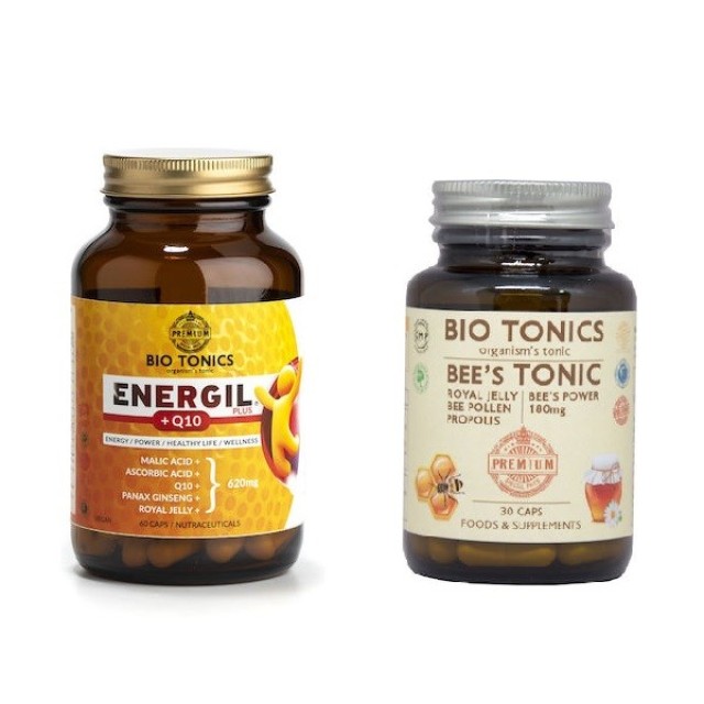 Bio Tonics Promo Τόνωσης με Energil 60 caps και Bees Tonic 30 caps -30% έκπτωση στα 2 προϊόντα