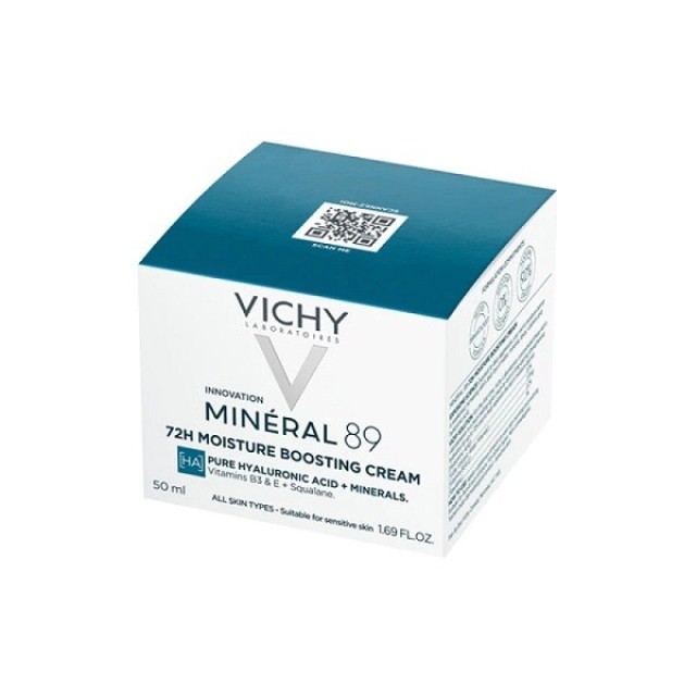 Vichy Mineral 89 Κρέμα Ενυδάτωσης Light με Υαλουρονικό Οξύ 50ml