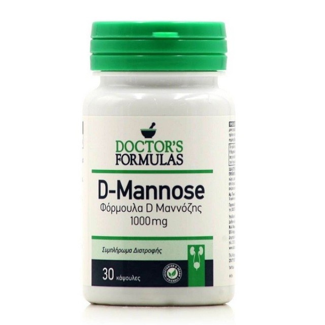 Doctors Formulas D-Mannose Συμπλήρωμα Διατροφής για Ουρολοίμωξη 30 caps