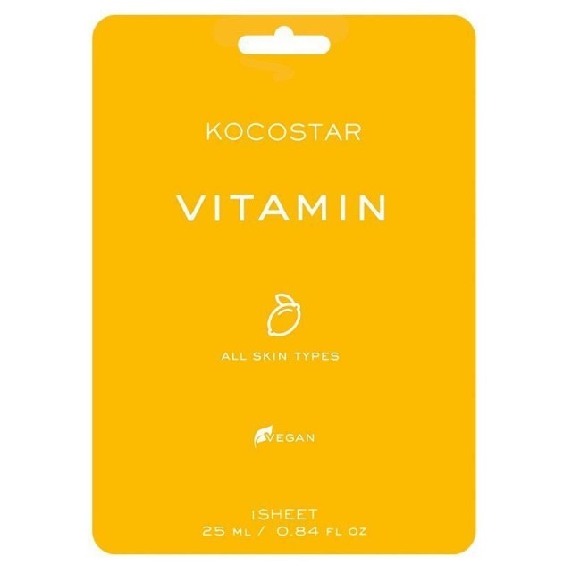 Kocostar Vitamin Sheet Mask Μάσκα Προσώπου Για Αναζωογόνηση & Λάμψη 1τμχ
