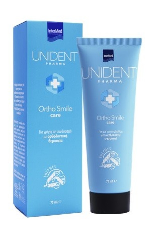 Unident Pharma Ortho Smile Care Οδοντόκρεμα για Σιδεράκια 75ml
