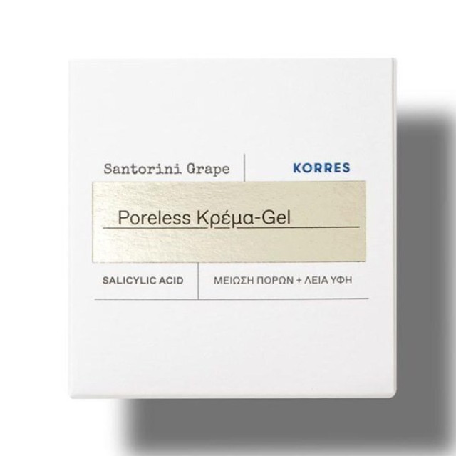 Korres Santorini Grape Poreless Light Skin Cream Κρέμα Προσώπου για Ενυδάτωση & Σύσφιξη Πόρων 40ml