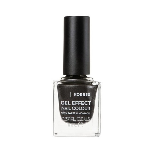 Korres Gel Effect Nail Colour 96 Moonstone Grey Βερνίκι Νυχιών με Αμυγδαλέλαιο 11ml