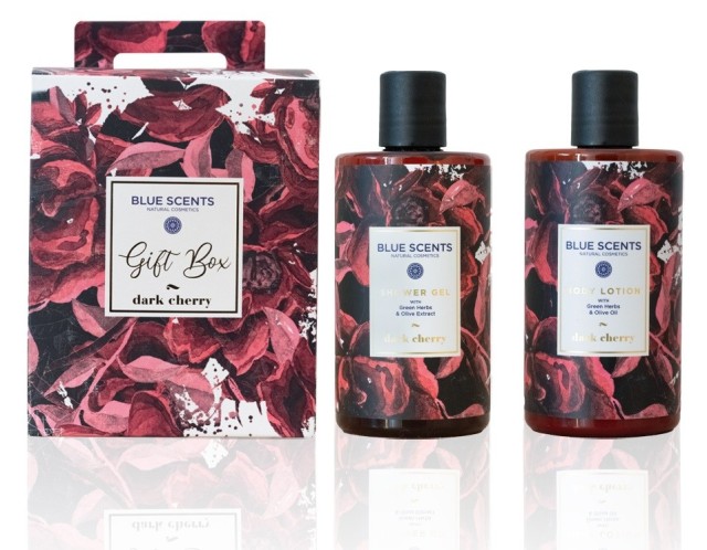 Blue Scents Gift Box Dark Cherry Αφρόλουτρο Σώματος 300ml & Body Lotion Ενυδατικό Γαλάκτωμα Σώματος 300ml