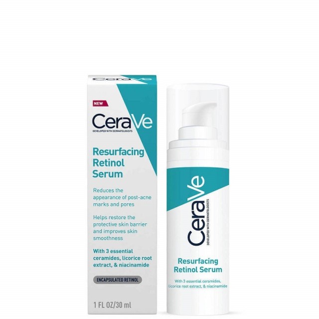 CeraVe Resurfacing Retinol Serum Ορός Προσώπου Με Ρετινόλη Για Επιδερμίδα Με Ατέλειες 30ml