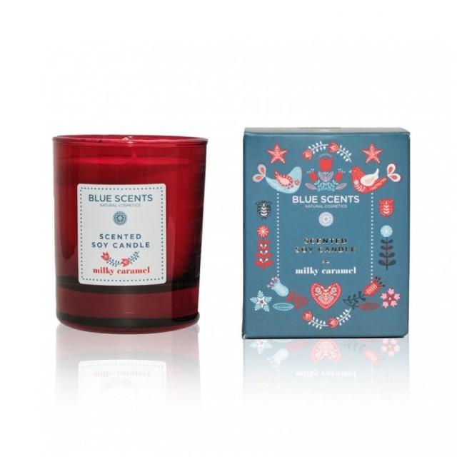 Blue Scents Scented Soy Candle Milky Caramel Αρωματικό Κερί Σόγιας 145gr
